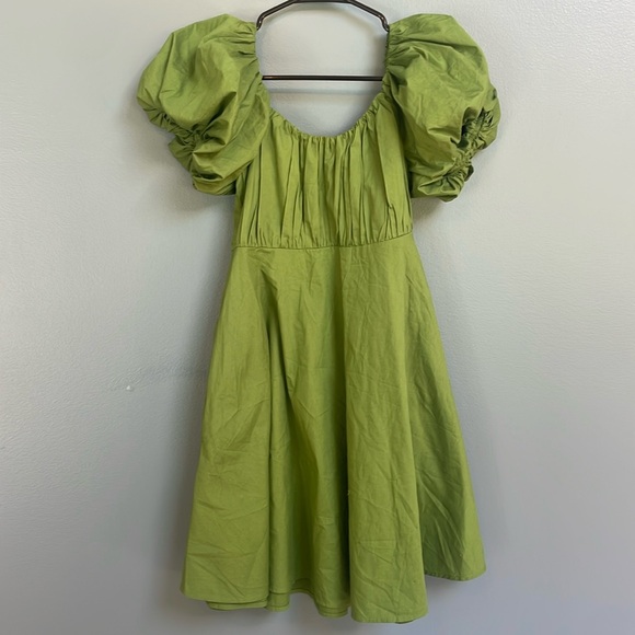 Abercrombie & Fitch | Dresses | Green Abercrombie Mini Dress With Puffed  Sleeves | Poshmark